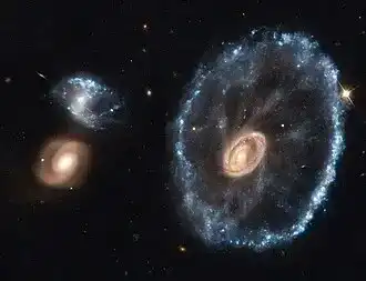 Galaxie de la Roue de Char — composite NIRCam+MIRI