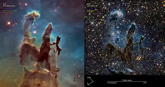 Piliers — Hubble (visuel)