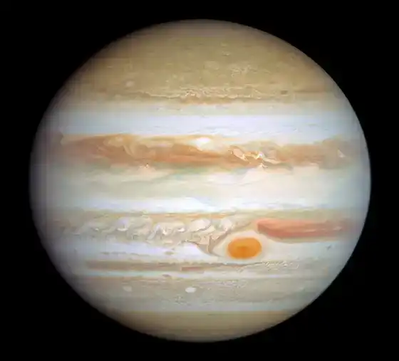 Jupiter — Webb NIRCam avec courant-jet
